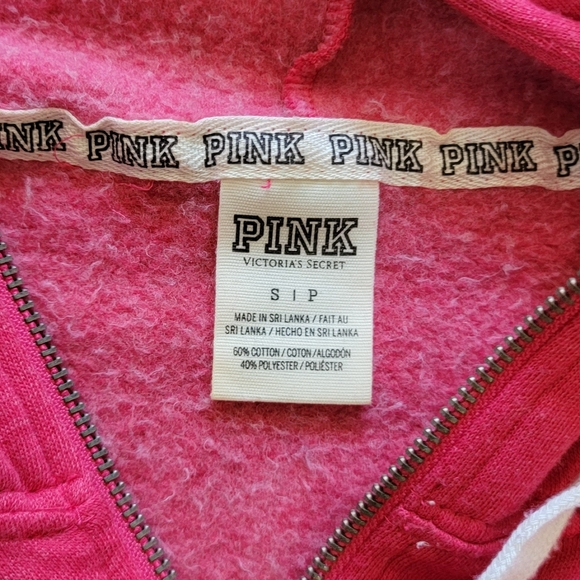 PINK Victoria's Secret Half Zip Sweatshirt Hoodie Size Small - Picture 4 of 9